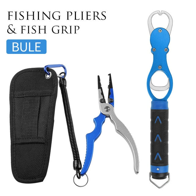 Aluminum Alloy Fishing Pliers and Grip Set