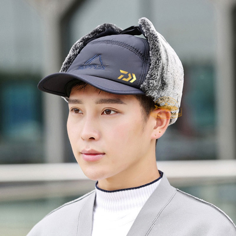 Fishing Winter Thermal Bomber Unisex Hat with Ear and face Protection