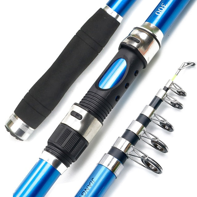 Carbon Fiber Telescopic Portable Travel Spinning Rod