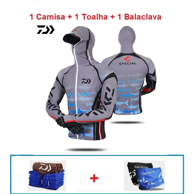 Anti-UV Sunscreen Fishing Hoodie