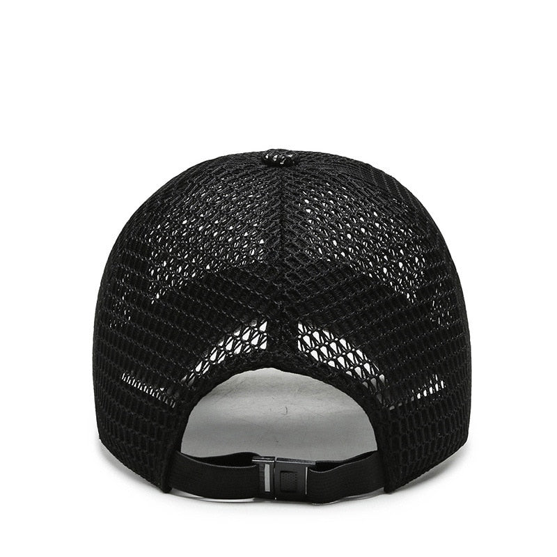 Mens Mesh Fishing Cap Breathable Summer Cap
