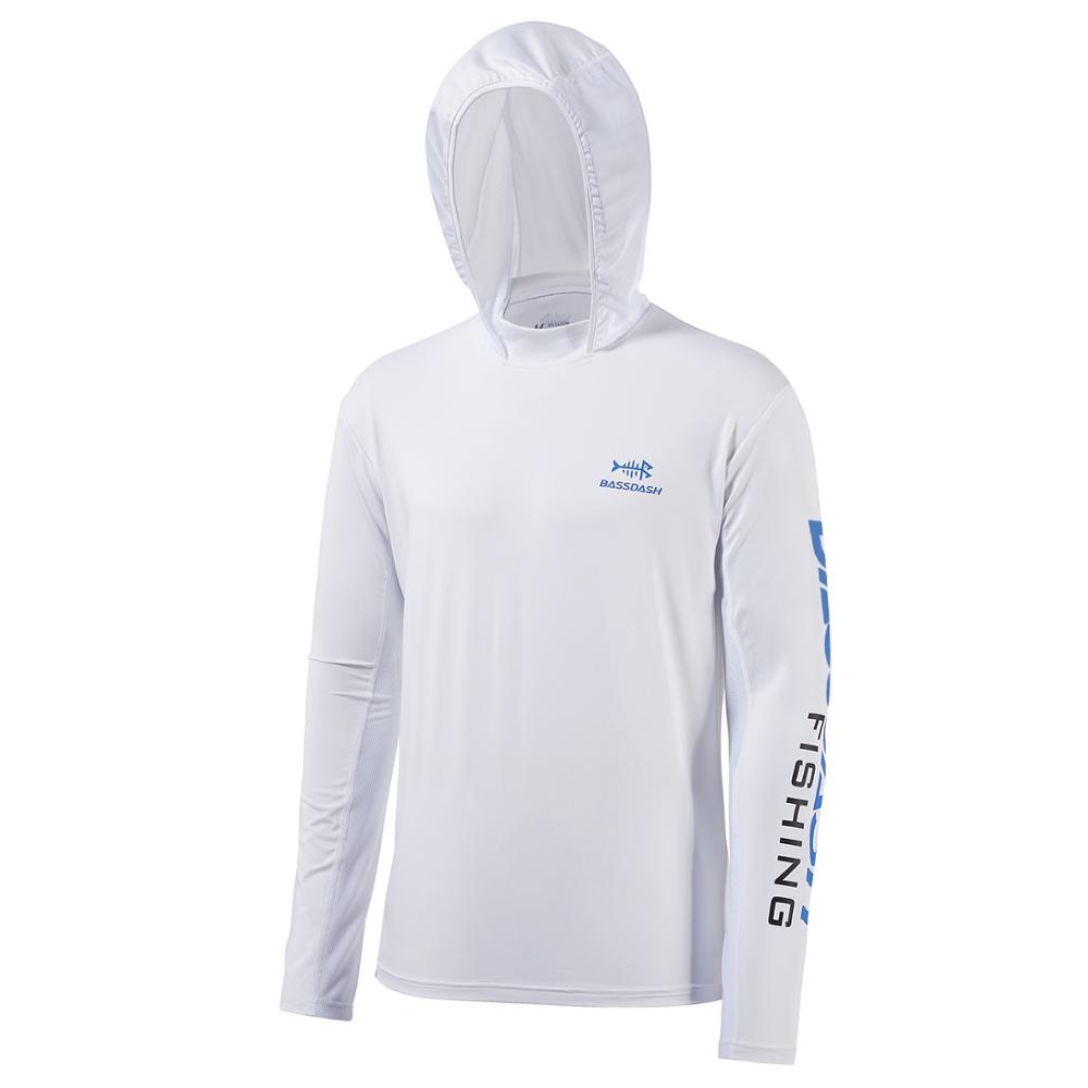 UPF 50+ UV Sun Protection Long Sleeve Hooded Fishing Shirt
