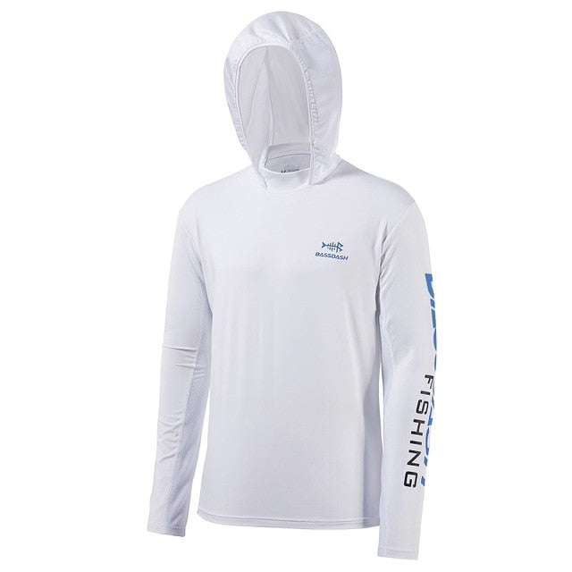 UPF 50+ UV Sun Protection Long Sleeve Hooded Fishing Shirt