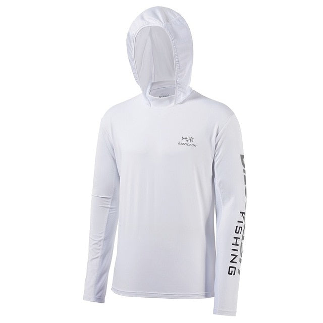 UPF 50+ UV Sun Protection Long Sleeve Hooded Fishing Shirt