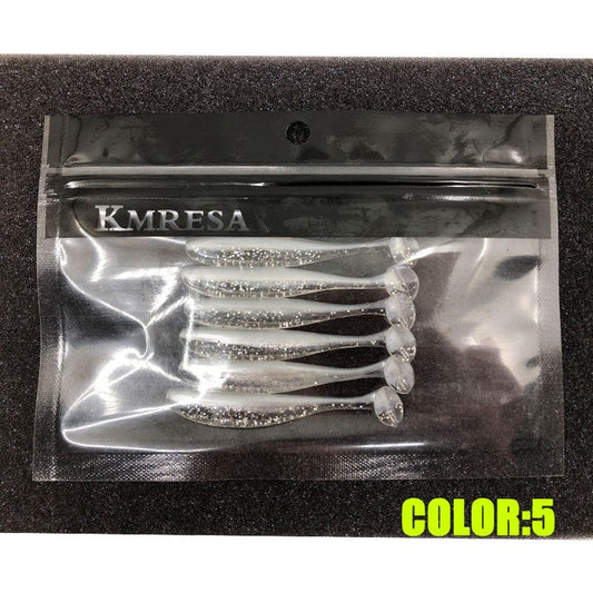 6PCS Double Color Soft Plastic Fishing Lures