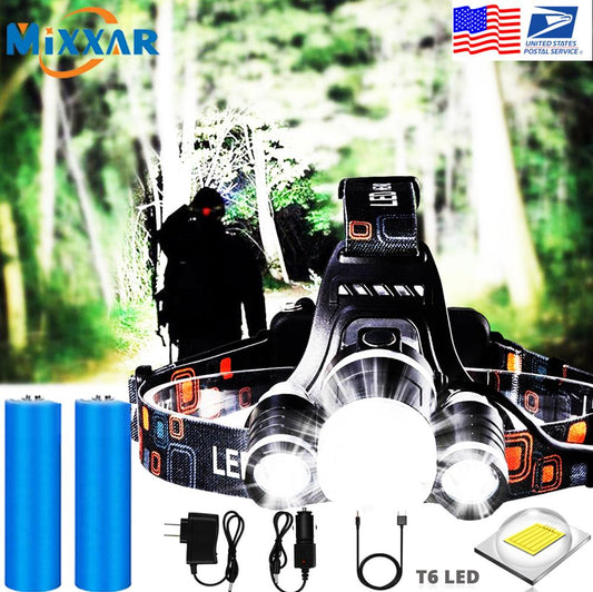 Headlamp Flashlight with Rechargeable Battery
