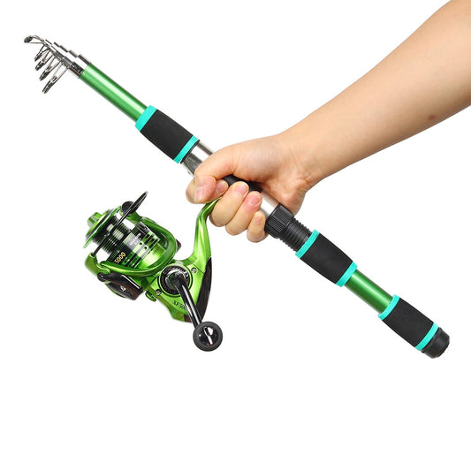 JOSBY Telescopic Portable Spinning Fishing Rod