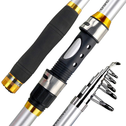 Carbon Fiber Telescopic Portable Travel Spinning Rod