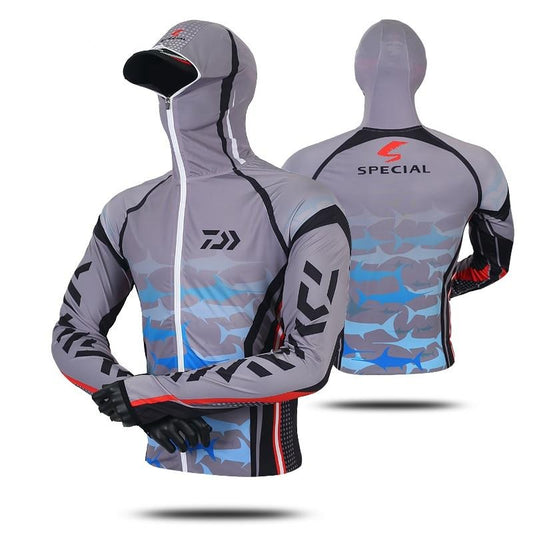 Anti-UV Sunscreen Fishing Hoodie