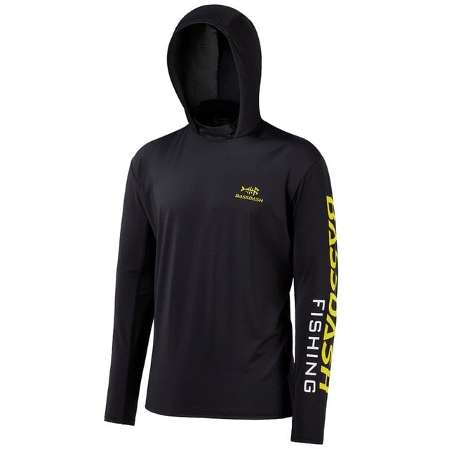 UPF 50+ UV Sun Protection Long Sleeve Hooded Fishing Shirt
